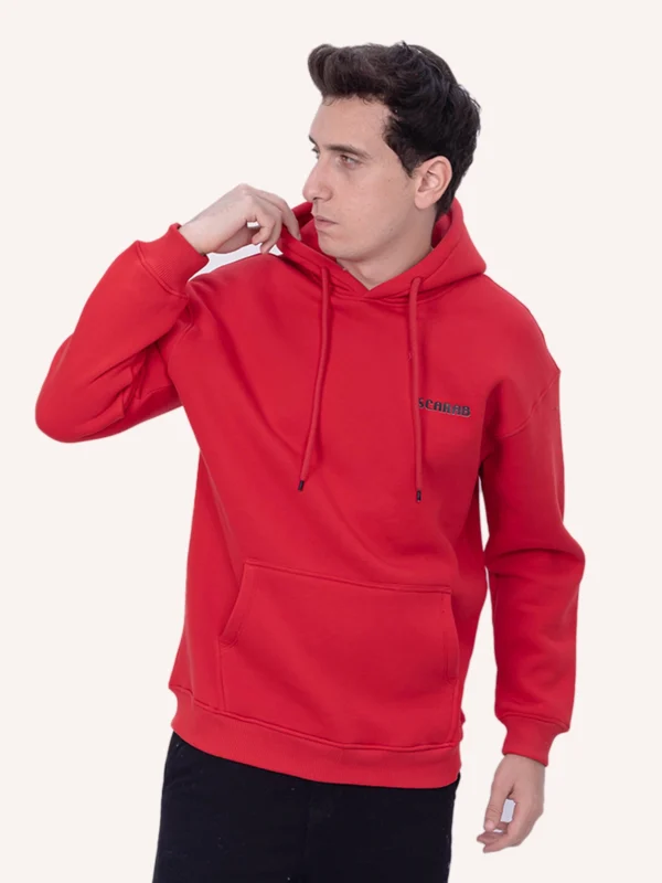 Red Oversized Hoodie